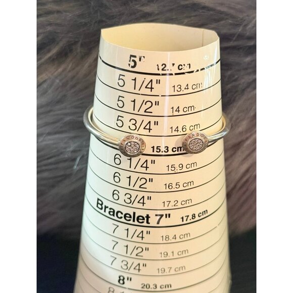 Pandora Signature Pave Cz Open Cuff - Picture 9 of 9